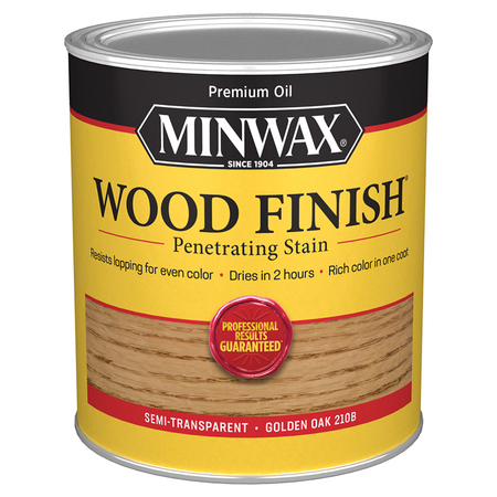 MINWAX 1 Qt Golden Oak Wood Finish Oil-Based Wood Stain 70001